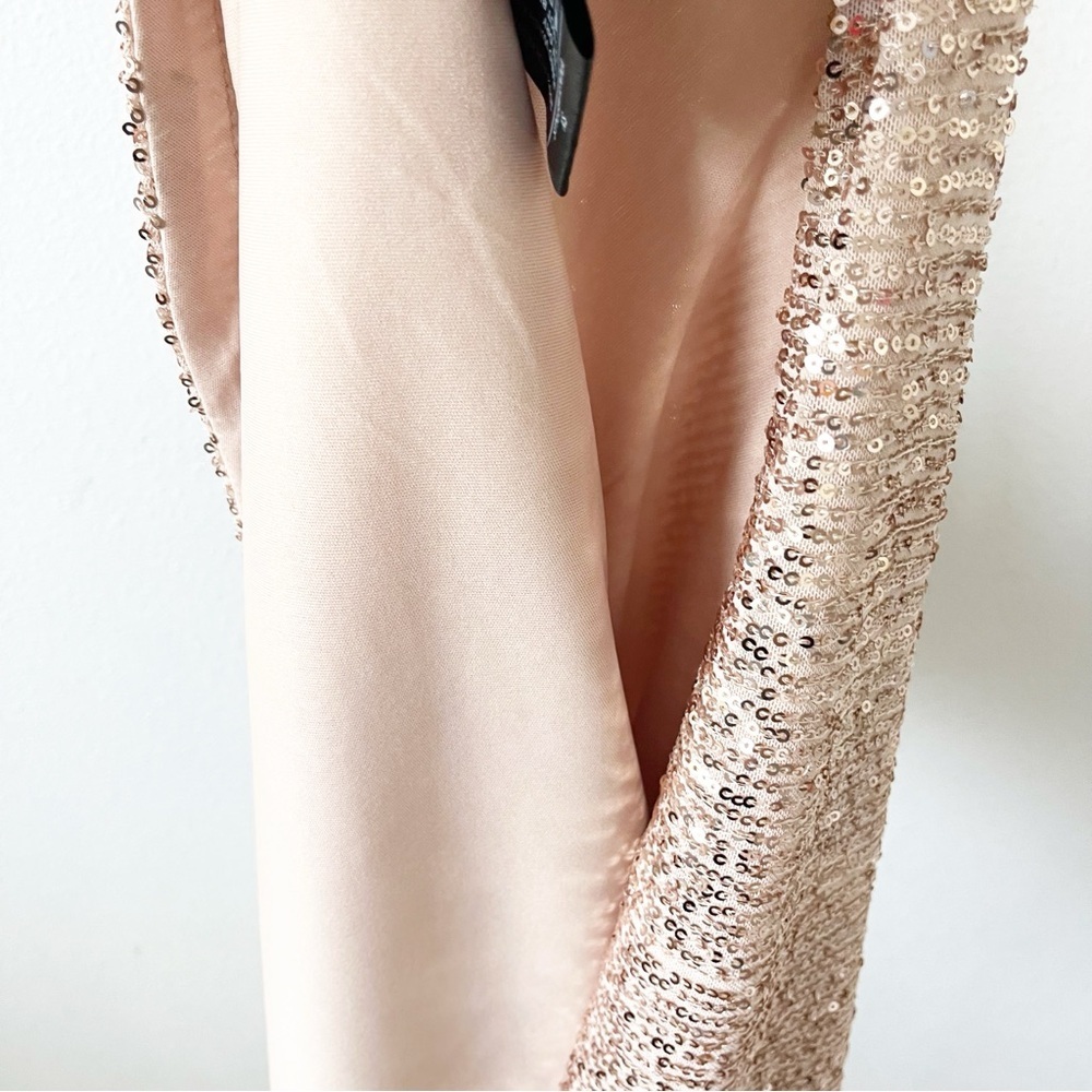 Baltic Born Vienna V-Neck Sequin Formal Maxi Dress in Champagne - Picture 8 of 10